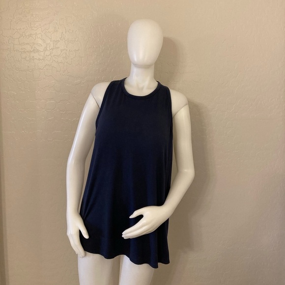 SHEBIRD The Freedom Racerback Bra Tank with Built-in Support Navy Blue 8/XXL - Picture 6 of 14